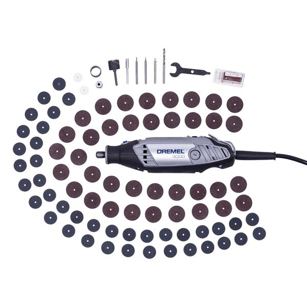 Microrretífica Dremel 3000 com 83 Peças - 127V Microrretífica Dremel 3000 com 83 Peças - 127V