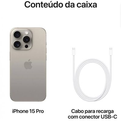 Apple iPhone 15 Pro 1TB - Titânio Natural Titânio Natural
