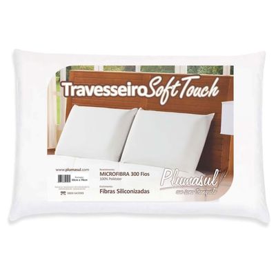 Travesseiros Soft Touch Plumasul 50 x 70 cm - 2 Unidades Branco