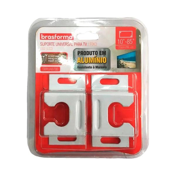 Suporte para TV Fixo Universal Brasforma SBRUAB700 10 a 85 Suporte para TV Fixo Universal Brasforma SBRUAB700 10 a 85