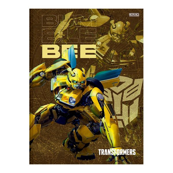 Caderno Brochura São Domingos Transformers com Adesivo 1 Matéria 80 Folhas - Item Sortido