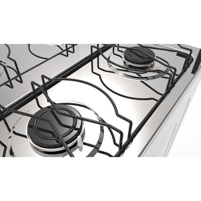 Fogão 4 Bocas A Gás Acendimento Automático Realce Glass Bivolt Cr206 Preto Preto 127/220