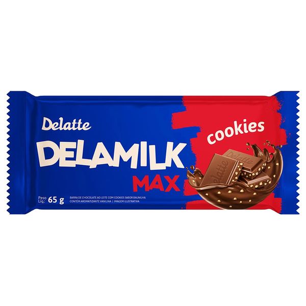 Chocolate Delatte Delamilk Max Cookies 65g Chocolate Delatte Delamilk Max Cookies 65g