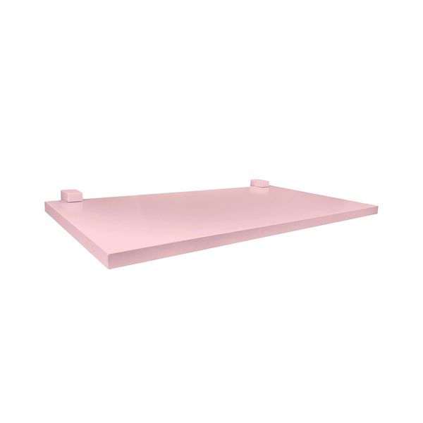 Prateleira Prat-K Kids Me Leve 1,2x20x40cm Rosa Quartz com Suporte Rosa Prateleira Prat-K Kids Me Leve 1,2x20x40cm Rosa Quartz com Suporte Rosa