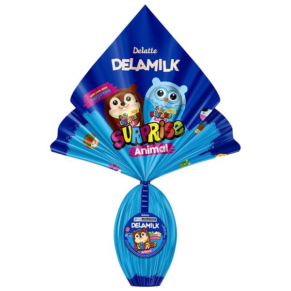 Ovo de Páscoa Dellate Delamilk Surprise Animal 80g Ovo de Páscoa Dellate Delamilk Surprise Animal 80g
