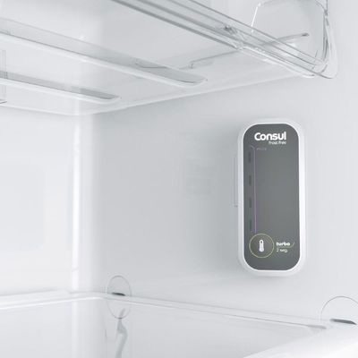 Geladeira Consul Frost Free Duplex 340 Litros Com Prateleiras Altura Flex Cor Inox CRM39AK 220V