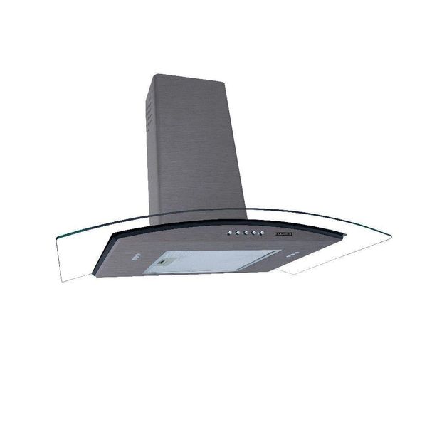 Coifa Fogatti De Parede Clean Vidro Curvo Kromanox 70cm 110v 110V