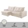 Sofá Firenze Linho 02 Módulos De 100cm B25cm Meu Sofá Online A302 Linho Branco