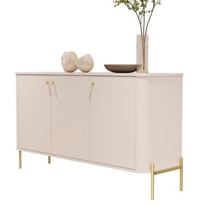 Aparador Baton Rouge Off White Dourado