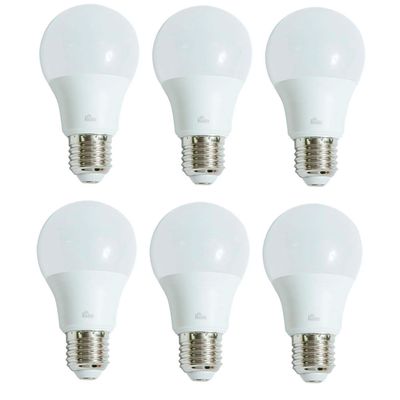 Kit com 6 Lâmpadas Led 9W Kian Branca Bivolt