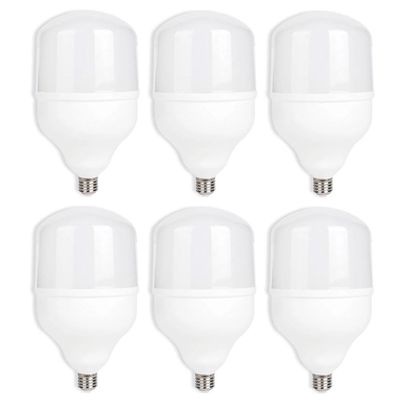 Kit com 6 Lâmpadas Led 50W Globe Kian Branca Bivolt