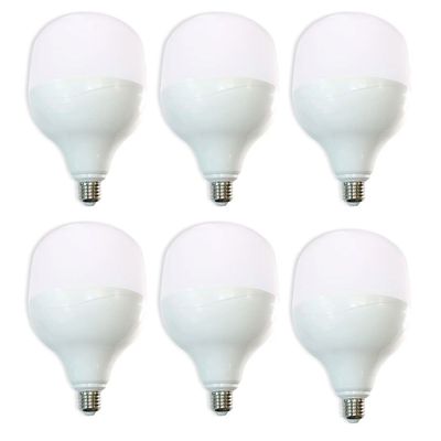 Kit com 6 Lâmpadas Led 40W Kian Globe Branca Bivolt