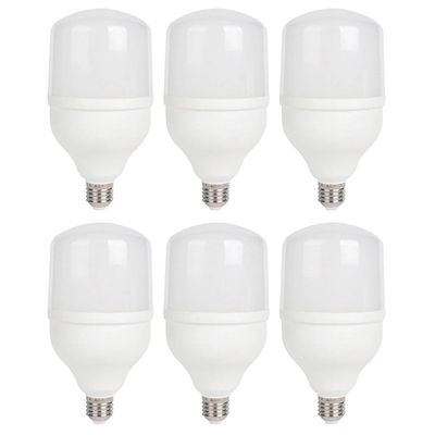 Kit com 6 Lâmpadas Led 30W Kian Globe Branca Bivolt