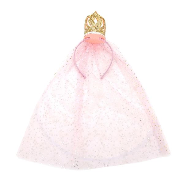 Tiara Véu de Princesa Le Folia Dourada