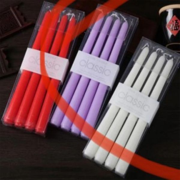 Vela para Castiçal Le 4 Unidades 25cm - Item Sortido