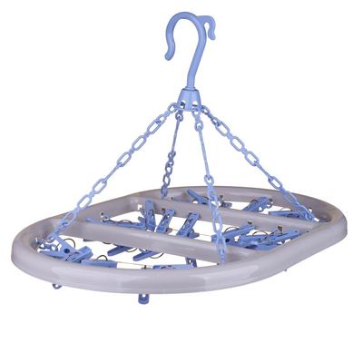 Mini Varal com 22 Pregadores Utile Cazza Rosa