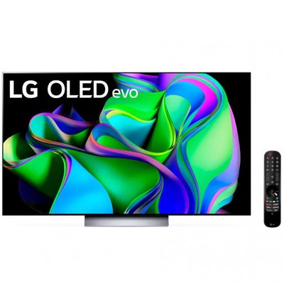 Smart TV 55 LG OLED 4K OLED55C3PSA com Wifi Bluetooth HDMI ThinQ AI WebOS Preto