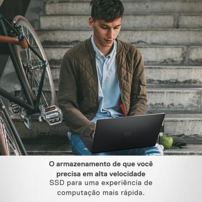 Notebook Dell Inspiron 15 3000 Intel Core i3-1215U 8GB 256GB SSD Tela 15.6 Full HD Windows 11 i15-I120K-A10P Preto