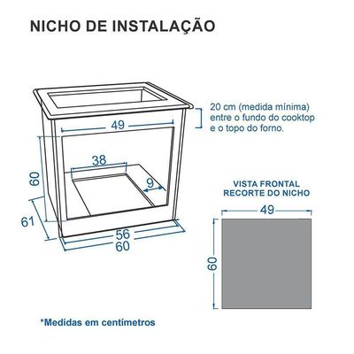 Forno De Embutir à Gás Venax 50L Totale Nero Giii Gás GLP Preto 220V