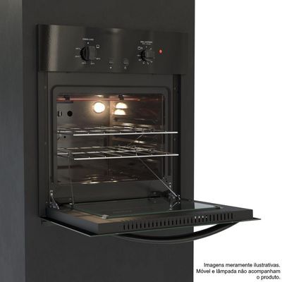 Forno De Embutir à Gás Venax 50L Totale Nero Giii Gás GLP Preto 220V