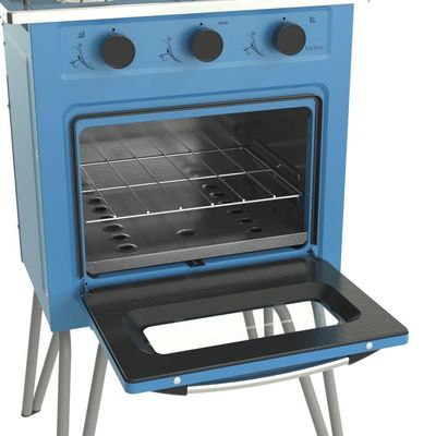 Fogão Portátil 2 Bocas Venax Gemini Vetrô GLP Azul