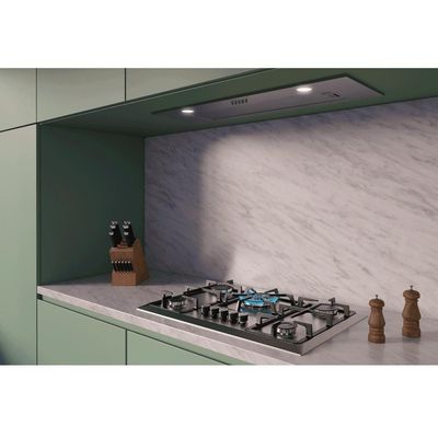 Cooktop A Gás Fischer 5 Bocas Tripla Chama Infinity Com Trempe De Ferro Fundido Mesa Inox 23678-5412 Bivolt