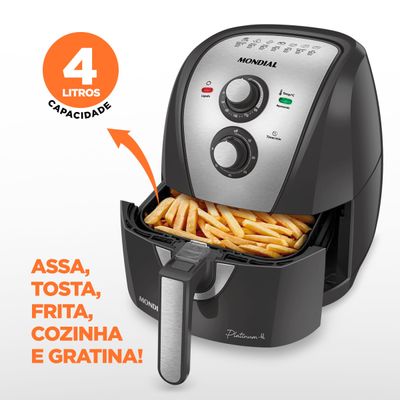 Fritadeira Sem Óleo Air Fryer 4L Mondial AFN-40-PI 110