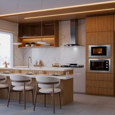 Forno Elétrico De Embutir Fit Line 48L Inox Fischer 220V