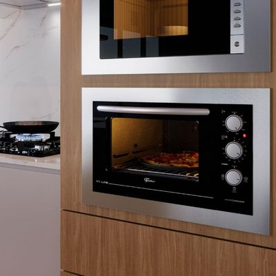 Forno Elétrico De Embutir Fit Line 48L Inox Fischer 220V