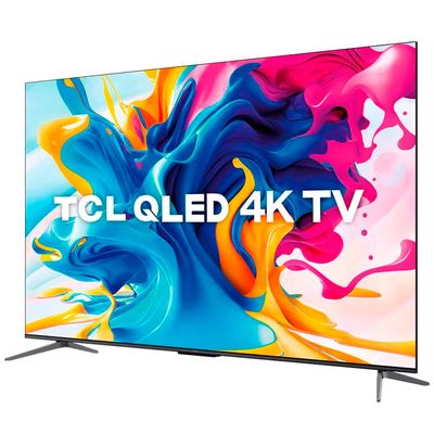 Smart TV TCL QLED 55 4K UHD C645 Google TV, Dolby Vision Atmos, DTS, HDR10+, WiFi Dual Band, Bluetooth, Google Assistente Chumbo / Bivolt
