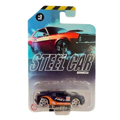 Mini Veículos Die Cast Garagem S.A. - Esportivo Azul/Laranja