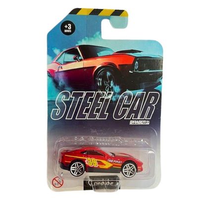 Mini Veículos Die Cast Garagem S.A. - Corrida Vermelho e Amarelo