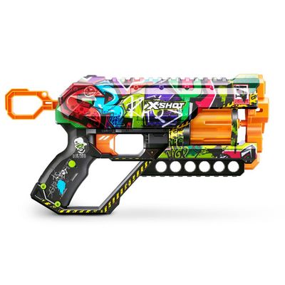 Lançador X-shot Skins Griefer com 12 Dardos - Graffiti