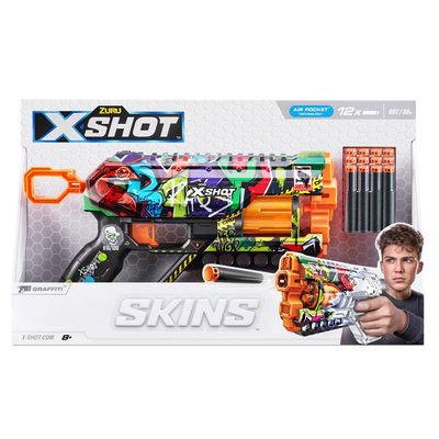Lançador X-shot Skins Griefer com 12 Dardos - Graffiti