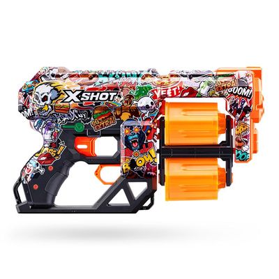 Lançador X-Shot - Skins - Dread - 12 Dardos - Sketch