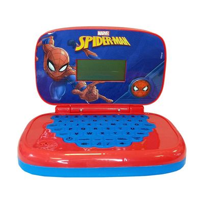 Kit Spider-Man Laptop Bilingue + 5 Mini Veiculos Pull Back