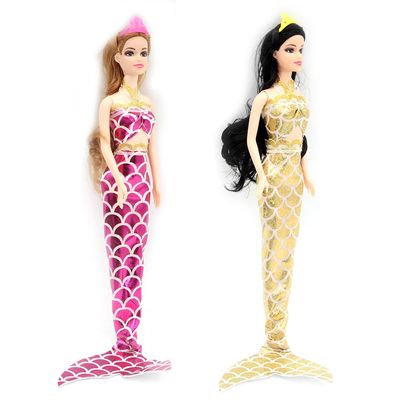 Kit C/ 2 Bonecas Dream Doll  Sereia - Rosa (2906A) + Dourada (2906C)