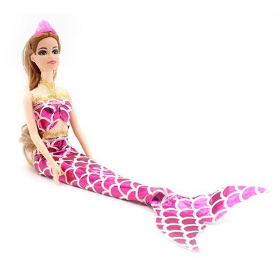 Kit C/ 2 Bonecas Dream Doll  Sereia - Rosa (2906A) + Dourada (2906C)
