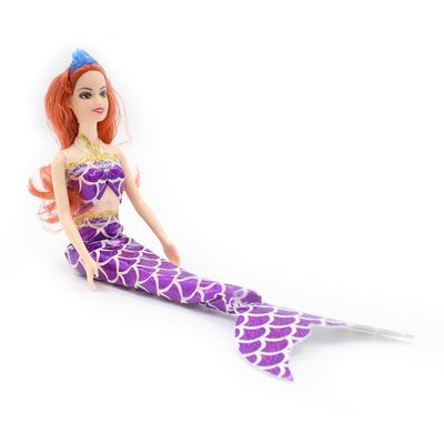 Kit C/ 2 Bonecas Dream Doll  Sereia - Colorida + Roxa