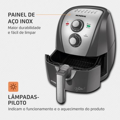 Fritadeira Sem Óleo Air Fryer 4L By Netão Mondial AFN-NT-01 127V