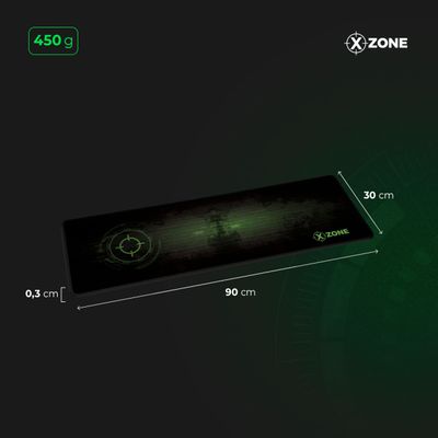 Mousepad Gamer 1 metro Xzone Preto GMP-02 MOUSEPAD GMP-02 NA 1 METRO