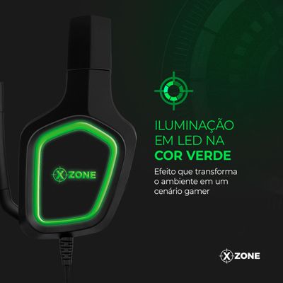 Headset Gamer com Suporte Xzone GHS-02 HEADSET GHS-02 NA HEADSET P3