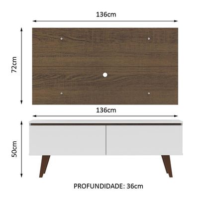 "Rack Le Mans E Painel Para Tv Até 55"" 2 Portas"