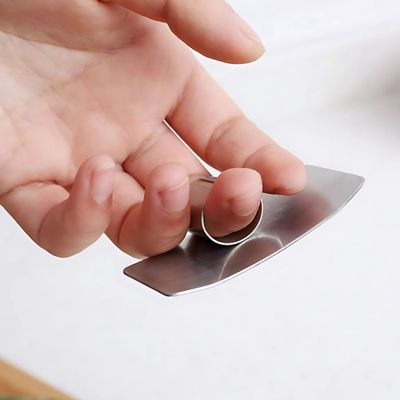Protetor de Dedos Cortar Legumes Frutas Carne Inox 6,5cm