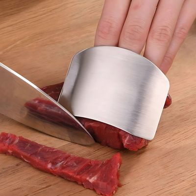 Protetor de Dedos Cortar Legumes Frutas Carne Inox 6,5cm