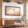"Rack Dubai e Painel Tv até 65"" com Pés Branco/rustic Madesa"