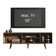 "Rack Dubai com Pés e Painel Tv até 58"" Rustic/preto Madesa"