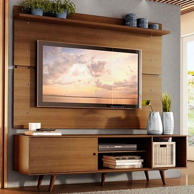 "Rack Dubai e Painel para TV até 65"" Rustic Madesa"