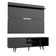 "Rack Dubai e Painel para TV até 65"" Preto e Rustic Madesa"