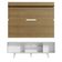 "Rack Dubai e Painel Tv até 65"" com Pés Branco/rustic Madesa"